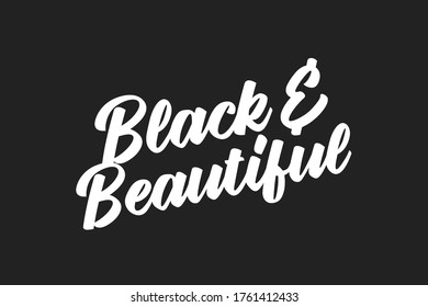 Black and Beautiful Typography Text Vector Illustration Background