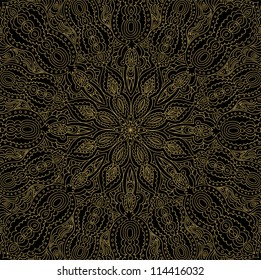 Black beautiful vintage swirl abstract gold card vector eps 8 for brochure, wallpaper, background, backdrop, banner, border, emblem, label, invitation, postcard greeting, wedding card, illustration