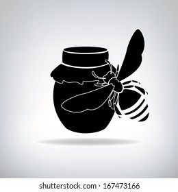 Black bees and honey