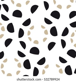 Black and beige abstract pattern, background