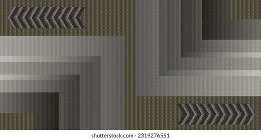 Black and beige abstract technology geometric modern background. Vector design