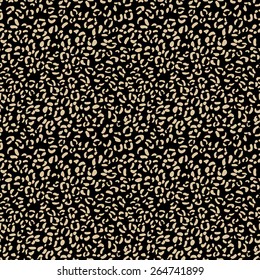 Black and beige animal background. Seamless leopard pattern.  Abstract jaguar texture.