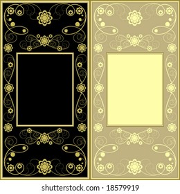 Black and beige design background