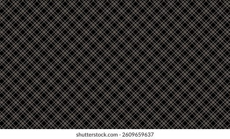 Black and beige diagonal background. Plaid checkered seamless pattern.