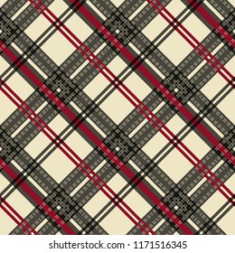 black and beige fabric texture diagonal little pattern seamless vector illustration