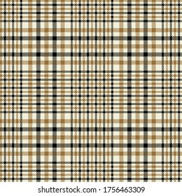 Black, Beige and Golden colors modern tartan plaid Scottish seamless pattern.Texture from plaid,tablecloths, clothes, shirts, dresses, jacket, skirt, paper, blankets and other textile products. 