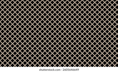 Black and beige-brown seamless pattern with geometric shapes. Plaid textured check vector background. 