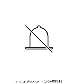 Black bell icon, notification, audio button isolated on white background. Flat simple vector illustration. Volume, mute, alarm icon. Music, listen, audio file. - Vector
