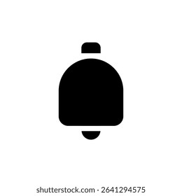 black bell icon vector illustration