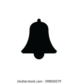 Black bell icon vector illustration
