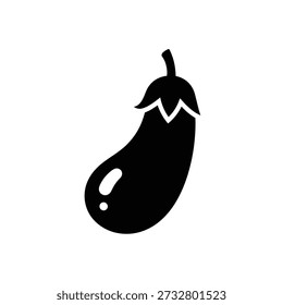 Black bell pepper vegetable isolated flat design vector illustration scalable graphic