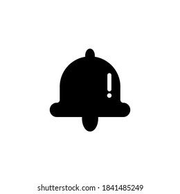 Black bell vector illustration. Christmas and New Year celebrations.