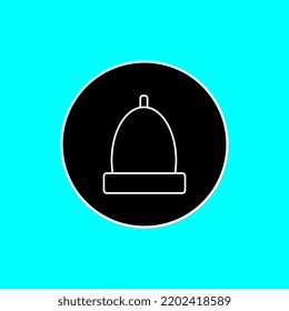 black bell vector illustration, perfect for, template, icon, mascot, accessories, ligo, etc