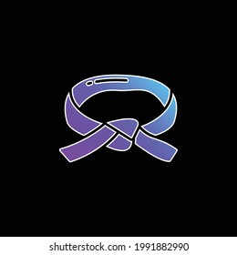 Black Belt blue gradient vector icon