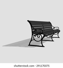 Black bench