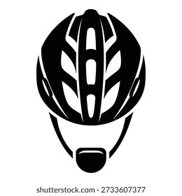 Black bicycle helmet front view monochrome bike helmet cycling helmet black helmet de