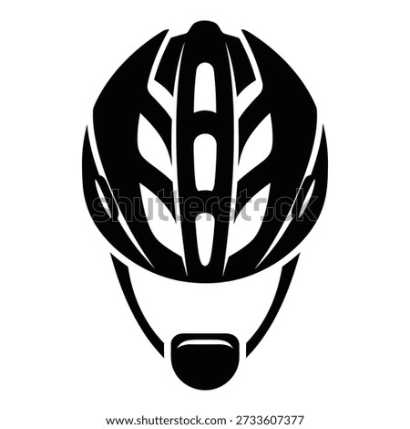 Black bicycle helmet front view monochrome bike helmet cycling helmet black helmet de