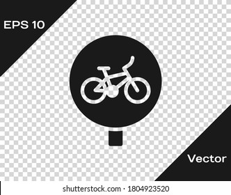 Black Bicycle icon isolated on transparent background. Bike race. Extreme sport. Sport equipment. Vector.