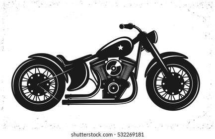 Black Bike. Vector Illustration