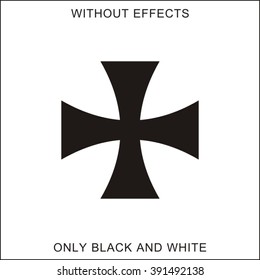 Black biker cross