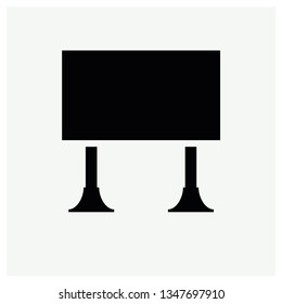 Black bilboard icon vector