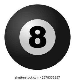 Black Billiard Ball No. 8