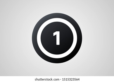 Black Bingo Balls Vector Illustration