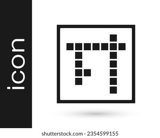 Black Bingo icon isolated on white background. Lottery tickets for american bingo game.  Vector