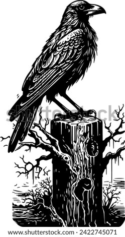 black bird crow vector death news