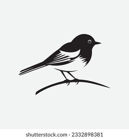Black Bird icon vector logo 