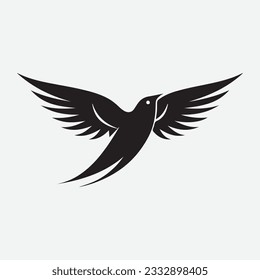 Black Bird Symbol, Vektorsymbol 