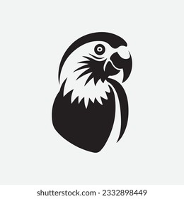 Black Bird icon vector logo 