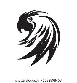 Black Bird icon vector logo 