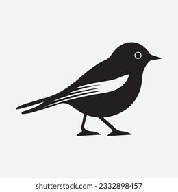 Black Bird icon vector logo 