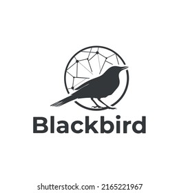black bird logo standing in a circle