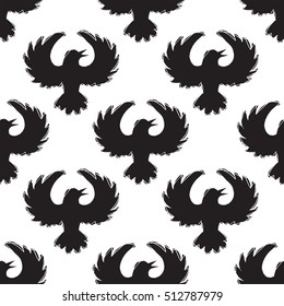 Black Bird Raven Pattern