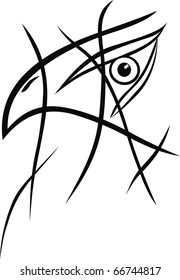 Black bird vector
