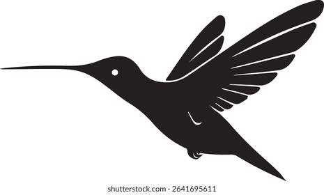A black Bird Vector Art 