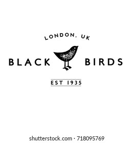 Black Birds - logo vector illustration