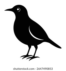 Black Birds Silhouette for Craft and Print