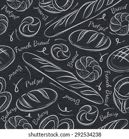 Black blackboard with different breads.
Ideal for printing onto fabric and paper or scrap booking.