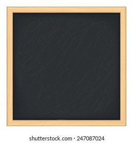 Black blackboard on white background, vector eps10 illustration