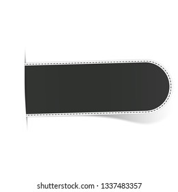 black blank arrow  banner