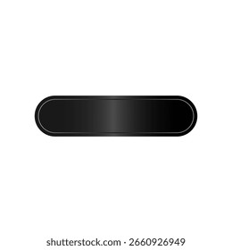 Botones de interfaz de usuario mínimos de Botón en blanco negro para Web, App e interfaces de juego