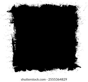 black blank space banner label sign artistic brushed painting grunge graphic element