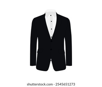 Blazer negro para los hombres formal casual último Vector elegante de la chaqueta, arte para la Descarga libre de EPS