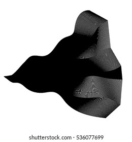black blend line abstract vector