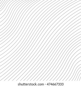 Black blend lines on white background. Vector illustration.
