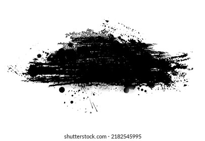 Schwarzes Bromobjekt auf weißem Hintergrund. Vektorgrafik