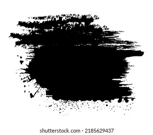 Black blob object on White Background. Vector illustration